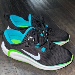 Nike Kids Black and Blue Sneakers